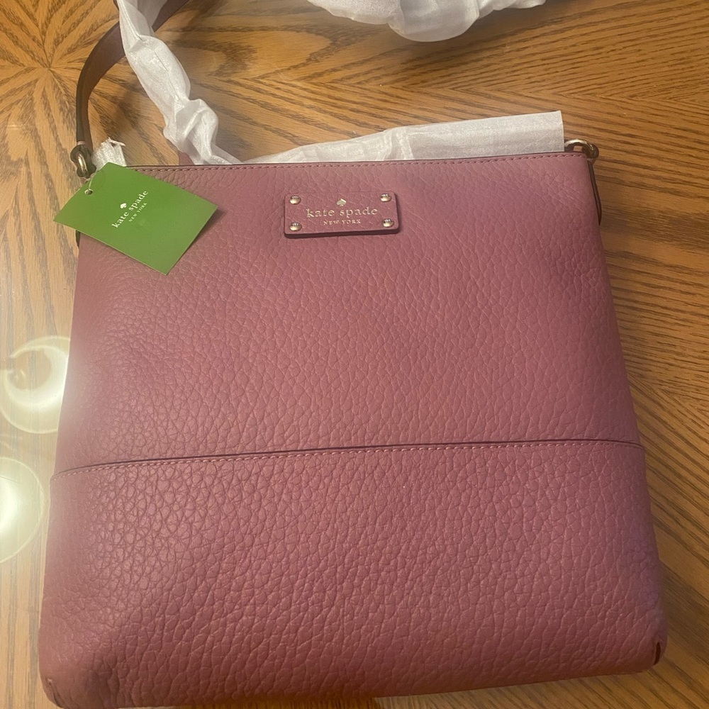 Kate Spade Mulberry Textured Crossbody Bag